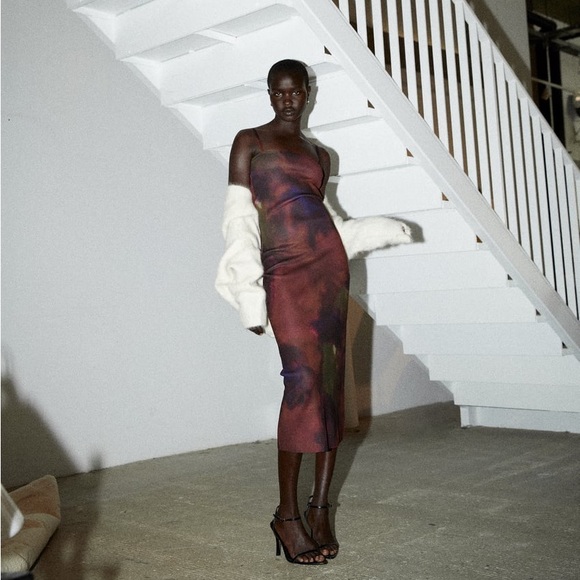 ZARA Bloggers Fav Tie Dye Dress - Picture 10 of 12